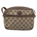 GUCCI GG Supreme Shoulder Bag PVC Beige Gold 007 90 0017 Auth 197810-2