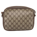 GUCCI GG Supreme Shoulder Bag PVC Beige Gold 007 90 0017 Auth 197810-3