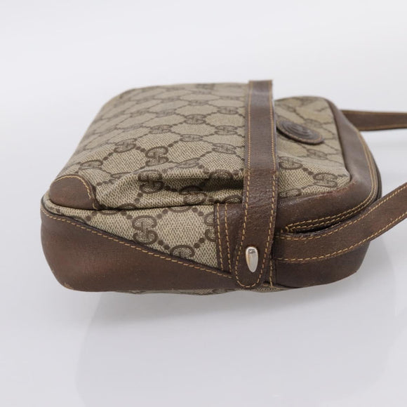 GUCCI GG Supreme Shoulder Bag PVC Beige Gold 007 90 0017 Auth 197810