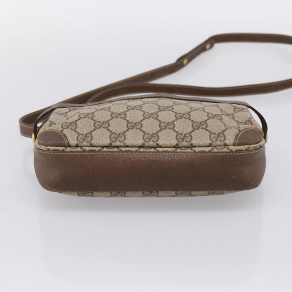 GUCCI GG Supreme Shoulder Bag PVC Beige Gold 007 90 0017 Auth 197810
