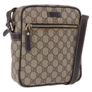 GUCCI GG Supreme Shoulder Bag PVC Beige Gold 233268 Auth 197812-1