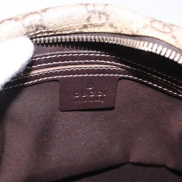 GUCCI GG Supreme Shoulder Bag PVC Beige Gold 233268 Auth 197812