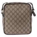 GUCCI GG Supreme Shoulder Bag PVC Beige Gold 233268 Auth 197812-3