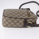 GUCCI GG Supreme Shoulder Bag PVC Beige Gold 233268 Auth 197812-4