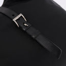 PRADA Shoulder Bag Nylon Black Silver Auth 197814A-10
