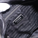 PRADA Shoulder Bag Nylon Black Silver Auth 197814A-19