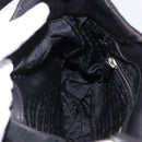 PRADA Shoulder Bag Nylon Black Silver Auth 197814A-21