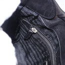 PRADA Shoulder Bag Nylon Black Silver Auth 197814A-22