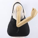 PRADA Shoulder Bag Nylon Black Silver Auth 197814A-24