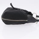 PRADA Shoulder Bag Nylon Black Silver Auth 197814A-3