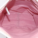 Christian Dior Trotter Canvas Shoulder Bag Pink Silver Auth 197815A-16