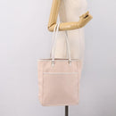 Christian Dior Trotter Canvas Shoulder Bag Pink Silver Auth 197815A-23