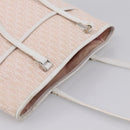 Christian Dior Trotter Canvas Shoulder Bag Pink Silver Auth 197815A-6