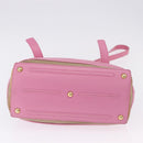 SAINT LAURENT Muse Two Hand Bag Leather 2way Pink Gold 289278 Auth 197816A-11