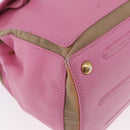 SAINT LAURENT Muse Two Hand Bag Leather 2way Pink Gold 289278 Auth 197816A-12