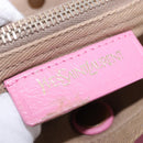 SAINT LAURENT Muse Two Hand Bag Leather 2way Pink Gold 289278 Auth 197816A-18