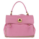 SAINT LAURENT Muse Two Hand Bag Leather 2way Pink Gold 289278 Auth 197816A-2