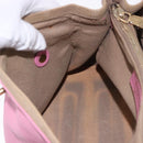 SAINT LAURENT Muse Two Hand Bag Leather 2way Pink Gold 289278 Auth 197816A-21