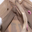 SAINT LAURENT Muse Two Hand Bag Leather 2way Pink Gold 289278 Auth 197816A-23