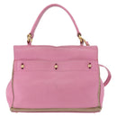 SAINT LAURENT Muse Two Hand Bag Leather 2way Pink Gold 289278 Auth 197816A-3