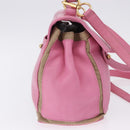 SAINT LAURENT Muse Two Hand Bag Leather 2way Pink Gold 289278 Auth 197816A-5