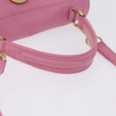 SAINT LAURENT Muse Two Hand Bag Leather 2way Pink Gold 289278 Auth 197816A-7