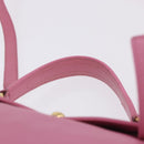 SAINT LAURENT Muse Two Hand Bag Leather 2way Pink Gold 289278 Auth 197816A-8