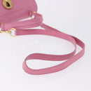 SAINT LAURENT Muse Two Hand Bag Leather 2way Pink Gold 289278 Auth 197816A-9