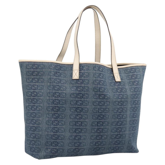 GUCCI Tote Bag Denim Blue 257245 Auth 197817A