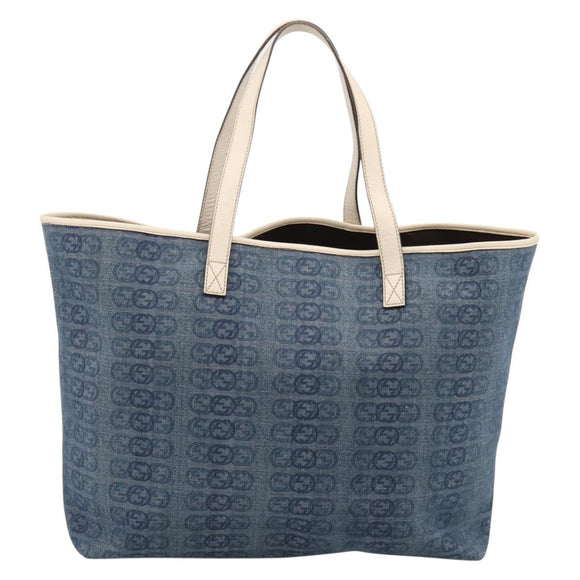 GUCCI Tote Bag Denim Blue 257245 Auth 197817A