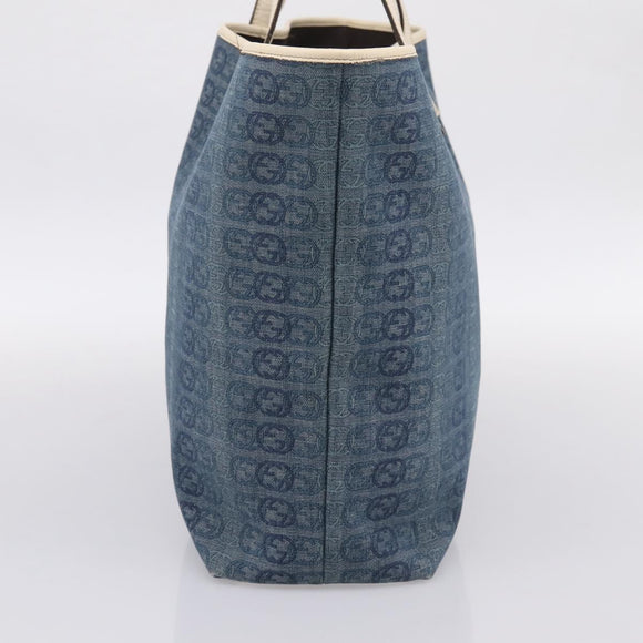 GUCCI Tote Bag Denim Blue 257245 Auth 197817A