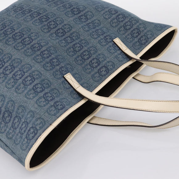 GUCCI Tote Bag Denim Blue 257245 Auth 197817A