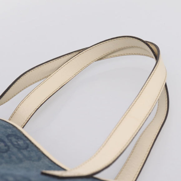 GUCCI Tote Bag Denim Blue 257245 Auth 197817A