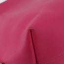Christian Dior Tote Bag Leather Pink Silver Auth 197818-12