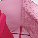 Christian Dior Tote Bag Leather Pink Silver Auth 197818-18