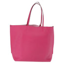 Christian Dior Tote Bag Leather Pink Silver Auth 197818-3