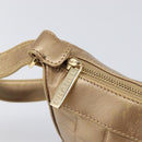 CHANEL Choco Bar Hand Bag Lamb Skin Brown Gold CC Auth 197821-16