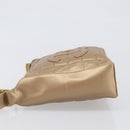 CHANEL Choco Bar Hand Bag Lamb Skin Brown Gold CC Auth 197821-5
