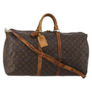 LOUIS VUITTON Monogram Keepall Bandouliere 55 Boston Bag M41414 LV Auth 197823-1