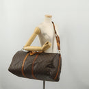 LOUIS VUITTON Monogram Keepall Bandouliere 55 Boston Bag M41414 LV Auth 197823-27