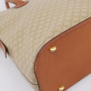 CELINE Macadam Canvas Hand Bag PVC Beige Gold Auth 197827-15