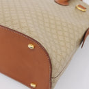 CELINE Macadam Canvas Hand Bag PVC Beige Gold Auth 197827-16