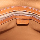 CELINE Macadam Canvas Hand Bag PVC Beige Gold Auth 197827-17