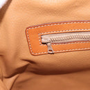 CELINE Macadam Canvas Hand Bag PVC Beige Gold Auth 197827-20