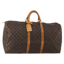 LOUIS VUITTON Monogram Keepall 60 Boston Bag M41422 LV Auth 197828-1