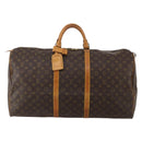 LOUIS VUITTON Monogram Keepall 60 Boston Bag M41422 LV Auth 197828-2