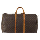 LOUIS VUITTON Monogram Keepall 60 Boston Bag M41422 LV Auth 197828-3