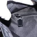GUCCI GG Canvas Tote Bag Black Silver 019 0402 Auth 197830-21