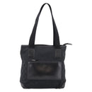 GUCCI GG Canvas Tote Bag Black Silver 019 0402 Auth 197830-13