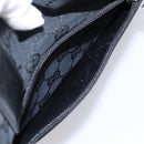 GUCCI GG Canvas Tote Bag Black Silver 019 0402 Auth 197830-23